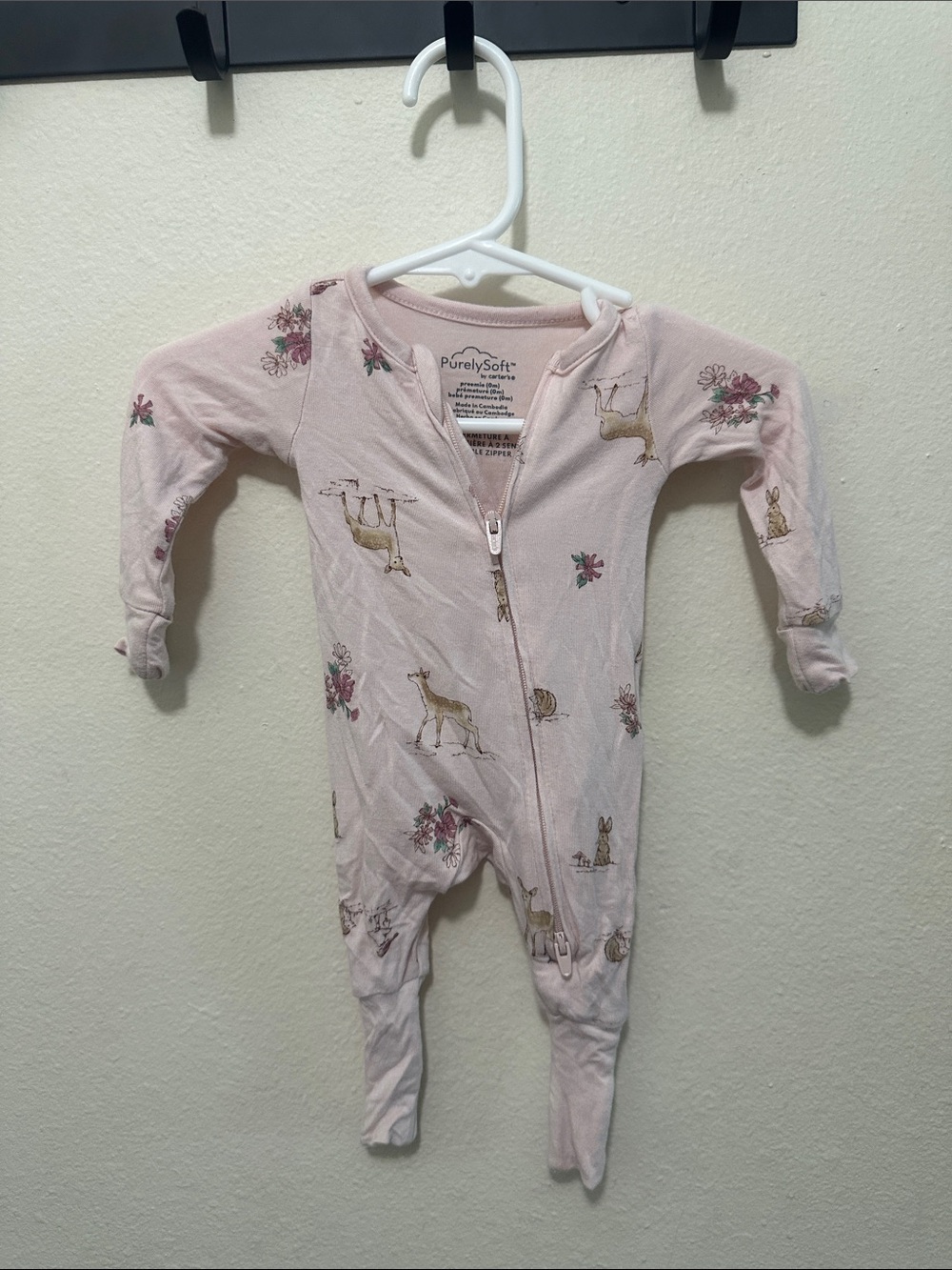 Purely soft by carters Zip Footed One-Piece